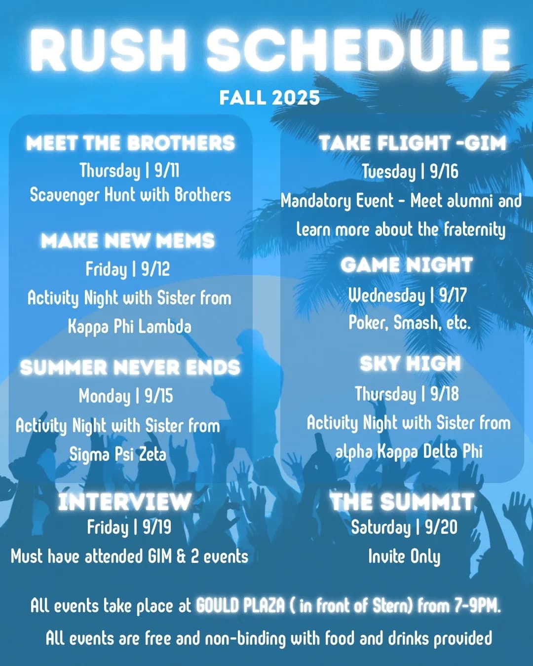 Fall 2025 Date