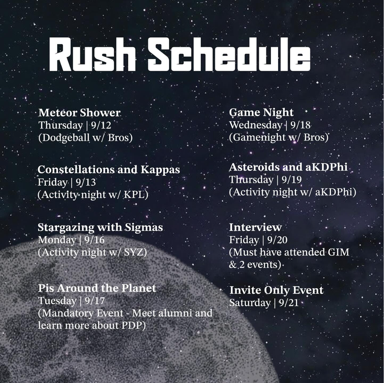 Fall 2025 Date