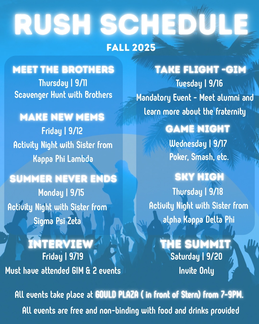 Fall 2025 Date